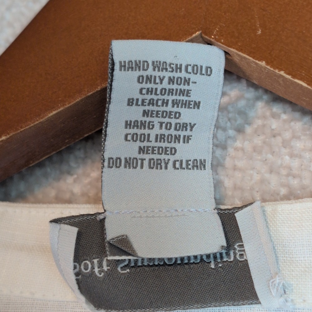 Soft Surroundings White 100% Linen Pintuck Tunic Top Wmns PM Office Cottagecore - Picture 5 of 11
